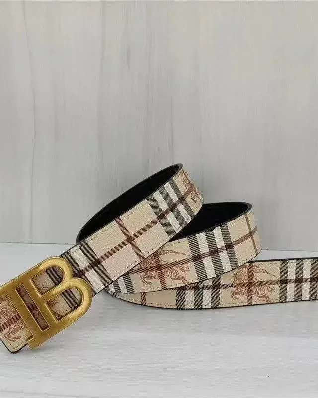 Burberry Vintage Check Belt Beige