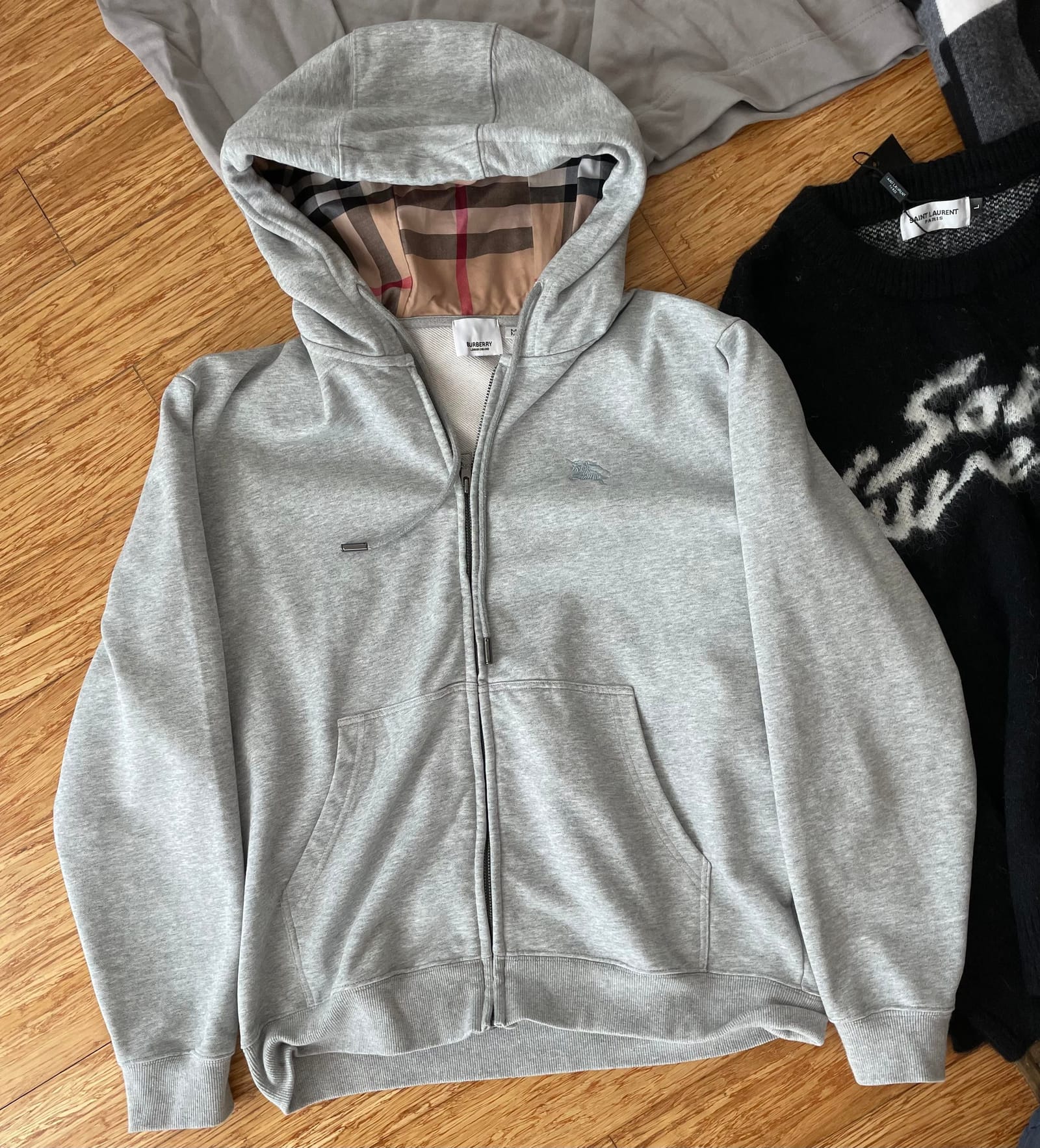 Arrival photo 2 — 6.3 kg MyCNBox chill haul — knits, denim, New Balance & quiet accessories