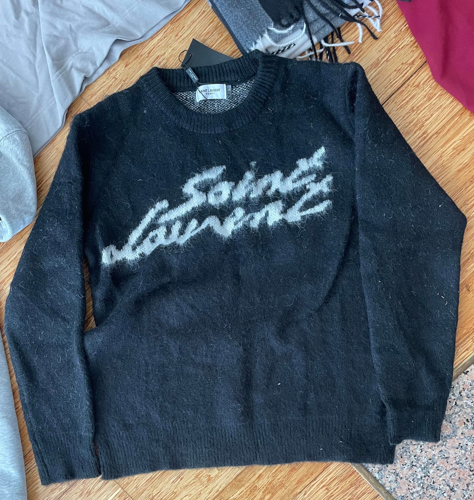 Arrival photo 4 — 6.3 kg MyCNBox chill haul — knits, denim, New Balance & quiet accessories